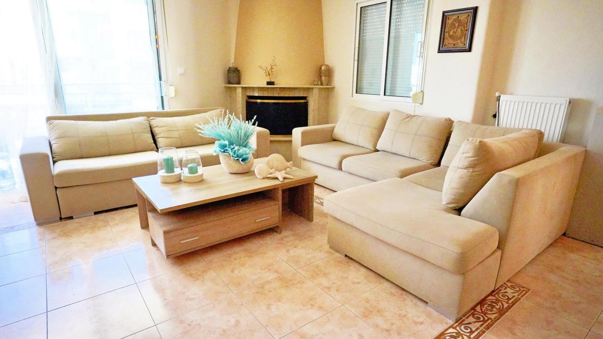 Lovely And Sunny Apartament 300M From Beach!! Peraía Kültér fotó